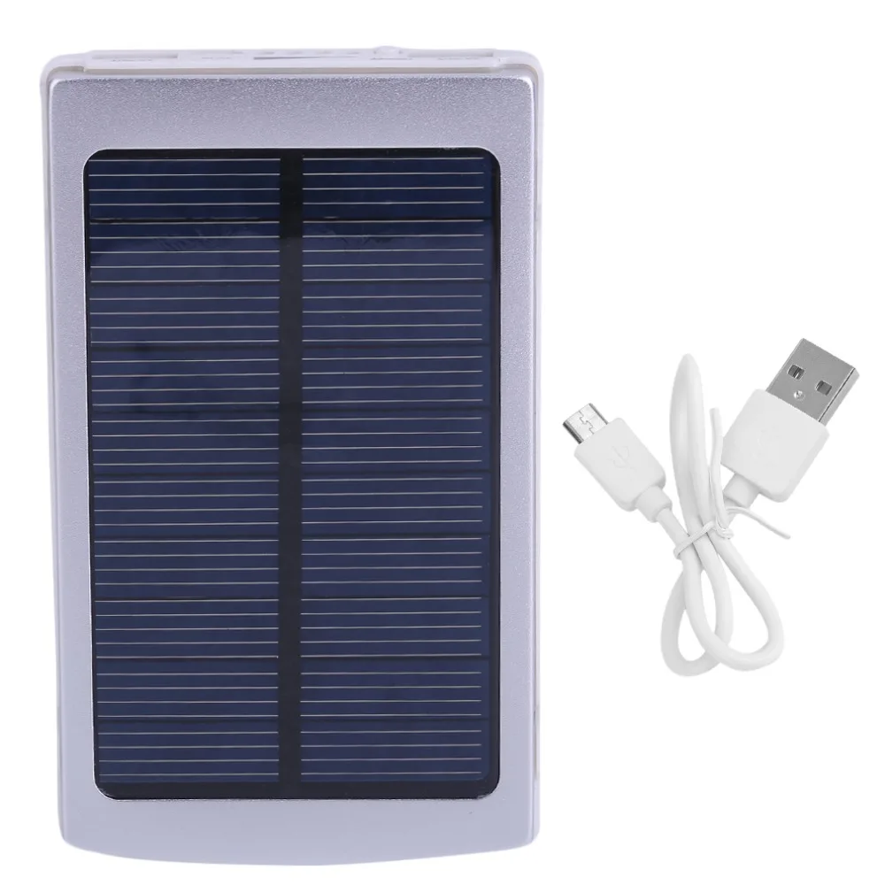 

Portable power bank 30000MAH Solar Powered powerbank External Battery charger Power Supply For Android for Iphone 6 6s 7 8 plus