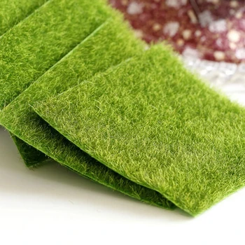 

4pcs 30cm Artificial Grass Mat Green Artificial Lawns Turf Carpets Fake Sod Home Garden Moss For Home Floor Wedding Decoration