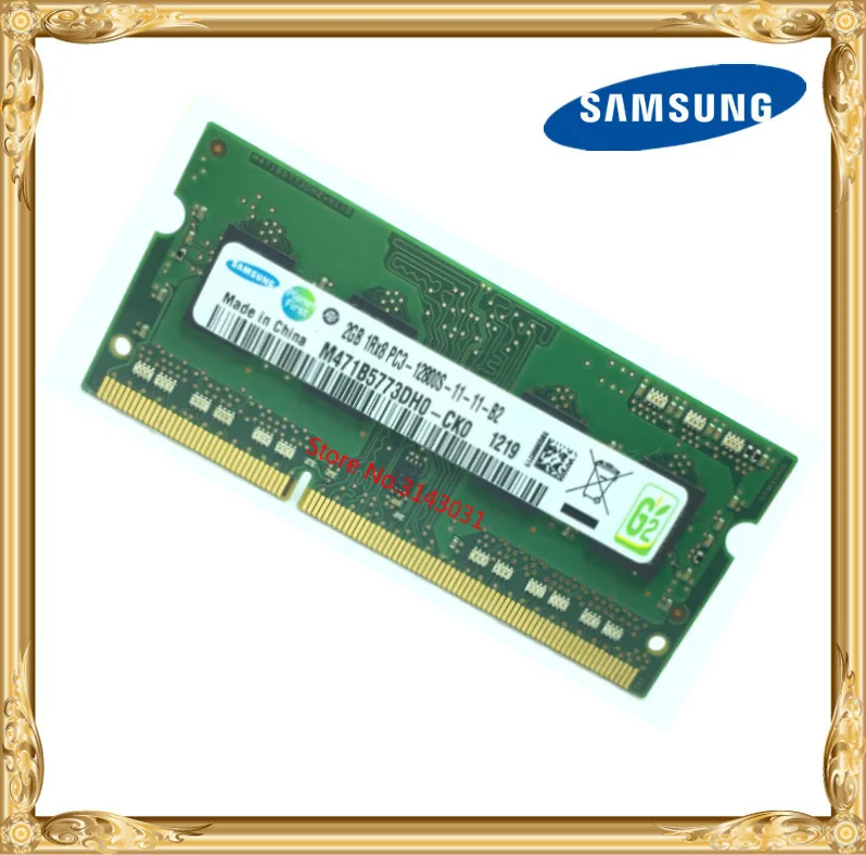 Acheter Samsung mémoire D ordinateur Portable DDR3 2 GB 1600 MHz PC3 12800S portable RAM 12800 2G