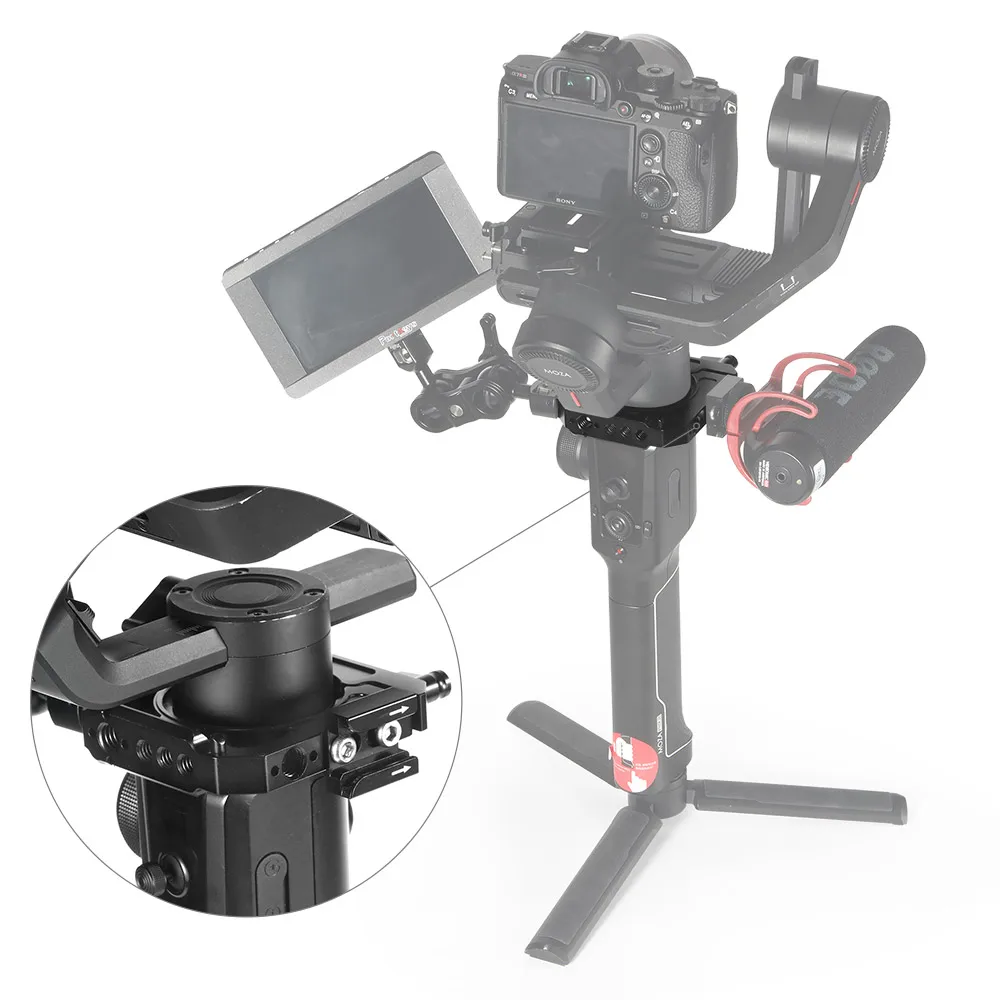 SmallRig монтажный зажим для MOZA Air 2 Gimbal стабилизатор быстросъемный стержень зажим с натовским Рельсом и резьбовыми отверстиями-2328