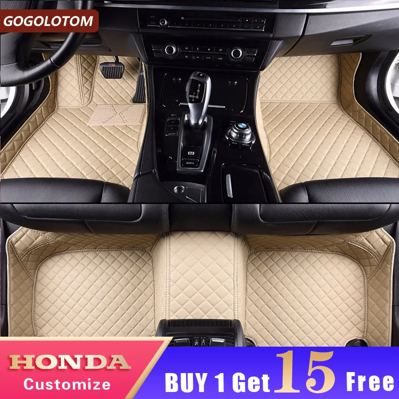 Пользовательские автомобильные коврики кожа для Honda Accord City Jazz Crv Civic Stream Elysion Spirior