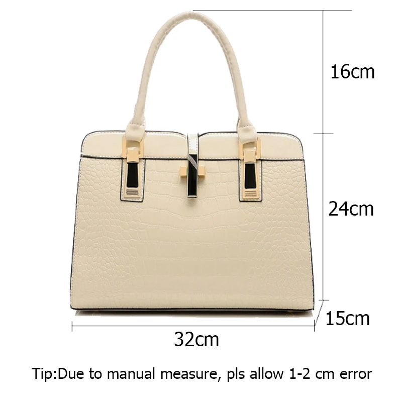 Women Handbag PU Leather Luxury Handbags Female Bags Designer Alligator Pattern Shoulder Bag Casual Lady Evening Bag Tote SS0396 (15)