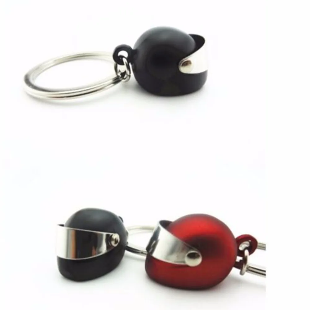 1pc 3 Colors Motorcycle Helmet Key Chains Trendy Car Purse Bag Gift Keyring Men Women Alloy Ring Wholesale | Украшения и