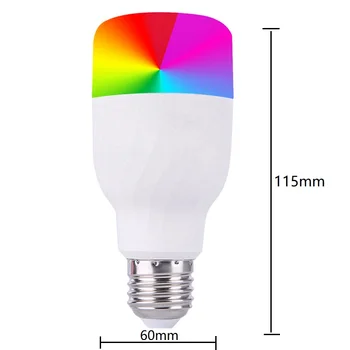 

E27 7W WIFI APP Control Dimmable RGBW Smart LED Light Bulb Work With Alexa Google Home AC85-265V for Desk Lamp Spotlight