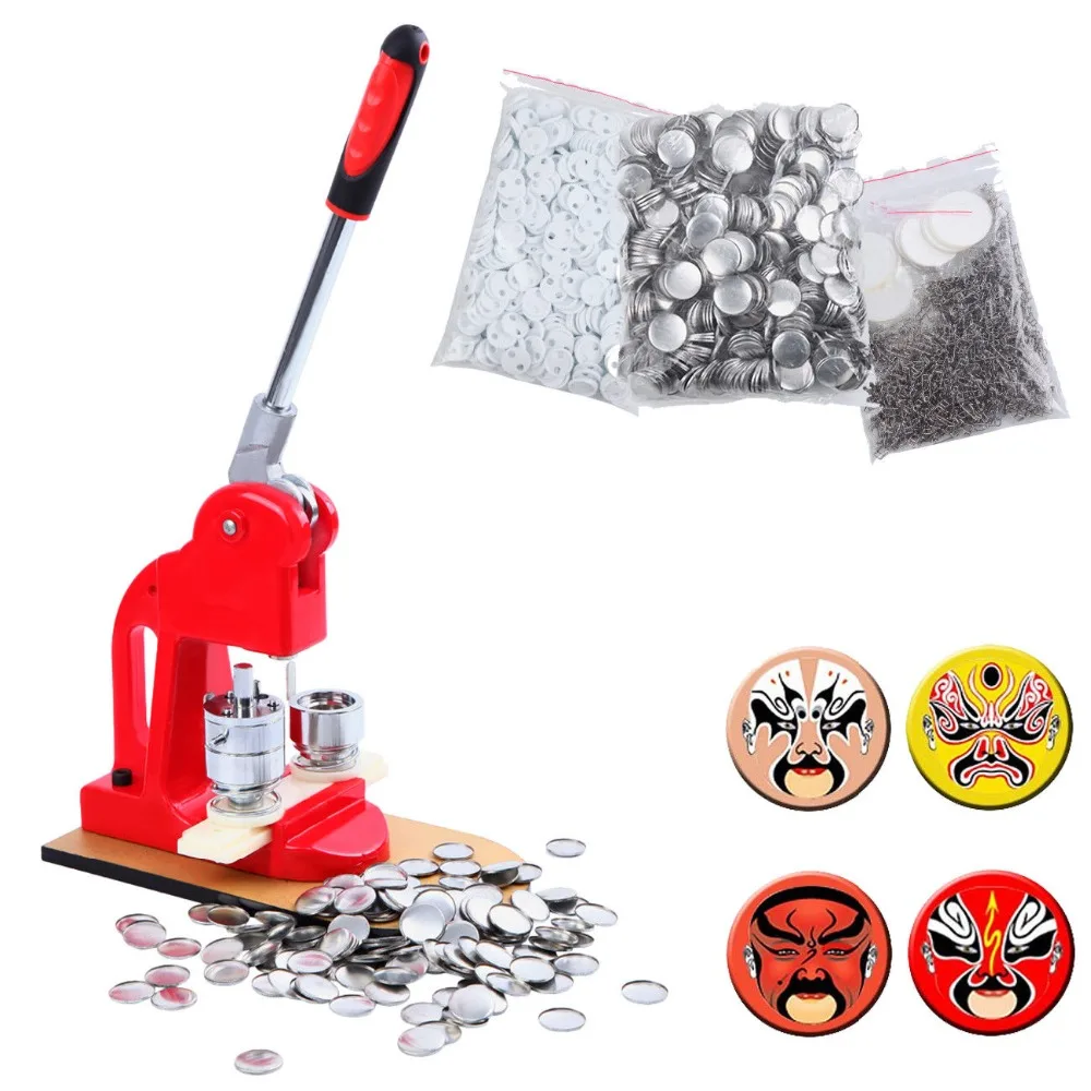

(Ship from EU) Button Maker Badge Punch Press Machine with Circle Cutter 25/32/58mm