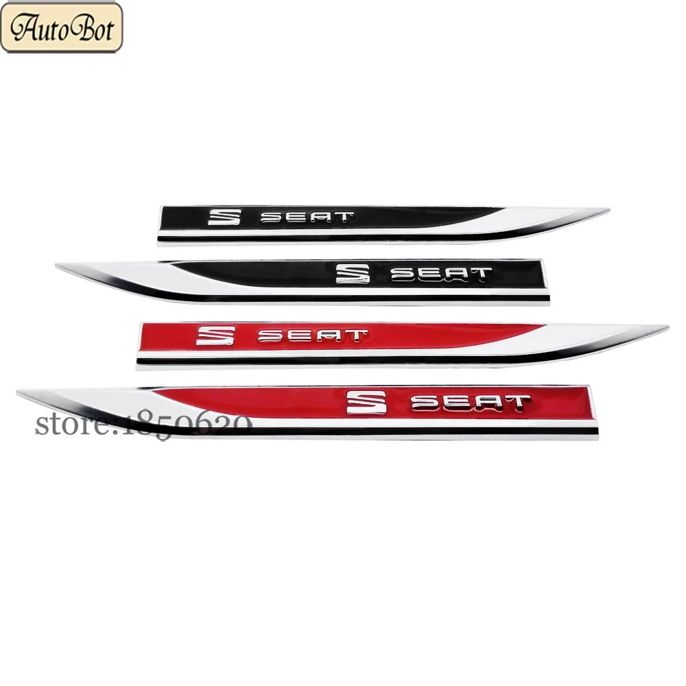 

Car Styling Sticker Emblem Decal Side Fender Decoration Accessories For Seat Logo Cordoba Altea Leon Ibiza Toledo Alhambra 2Pcs