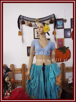 

Transparent thin belly danc Vcollar choli short top 60 C914-15