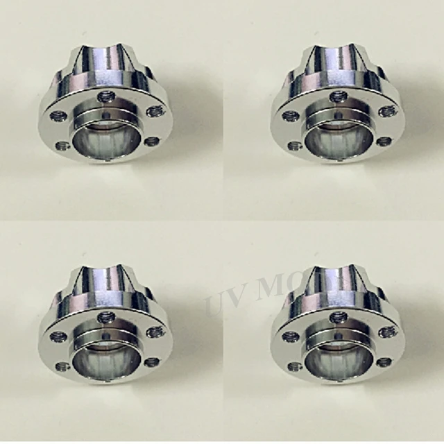 Best Price 4 Pcs / set  High Quality Aluminum Hex Hub HEX for 1/10 SCX10 RC4WD 1.9" Alloy Beadlock Wheels #B Silver