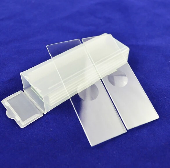 5pcs Glasses Microscope Blank Slides Reusable Laboratorial Single