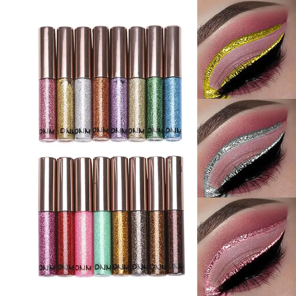 

DNM Waterproof Shimmer Colored Liquid Eyeliner Eyeshadow Pen Metallic Makeup