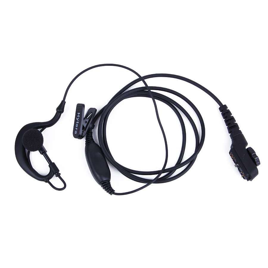 

Black G-shape Ear Hook Earpiece Headset Microphone for Hytera Walkie Talkie HYT PD780 PT580H PD702 Portable Radio Headphone