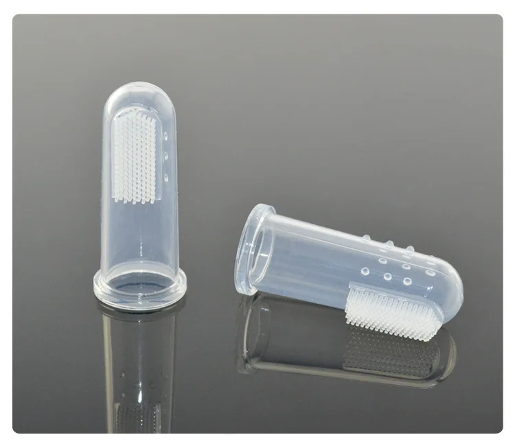 

Infant Baby Finger Set Milk Toothbrush Soft Child Transparent Safety Silicone Toothbrush 0-2 Years Old Silicone Toothbrush