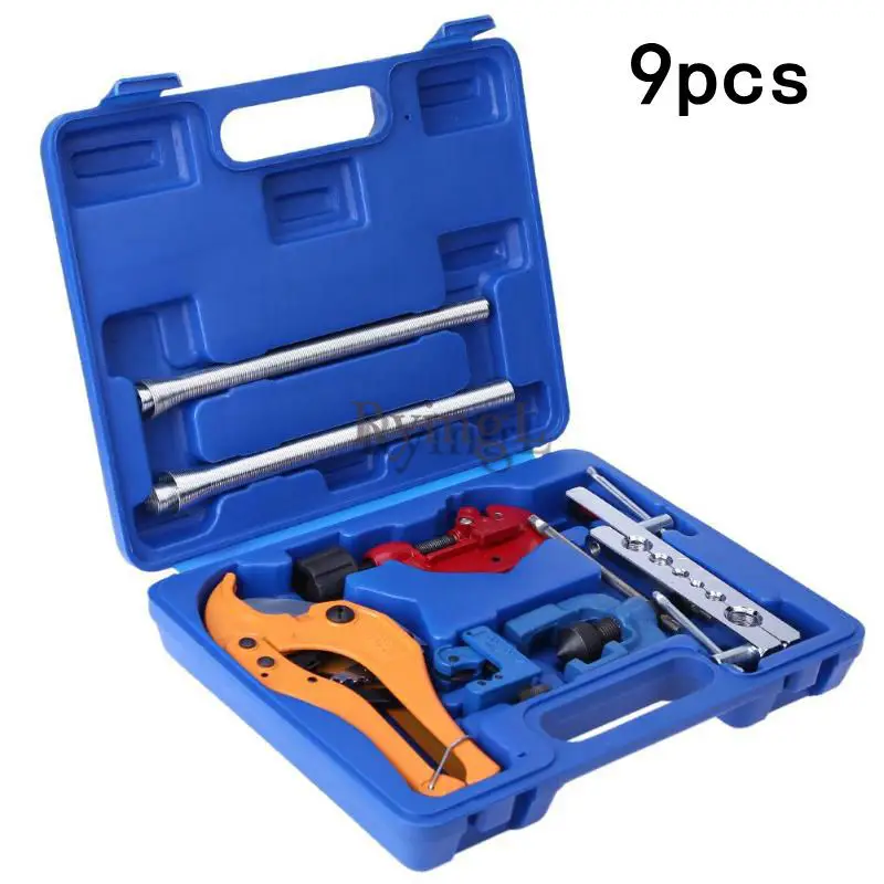 

// 9pcs Expander Reamer Ditator Copper Tube Expander Reamer Ditator Refrigerator Air Conditioning Repair Tools Flaring Kit Set