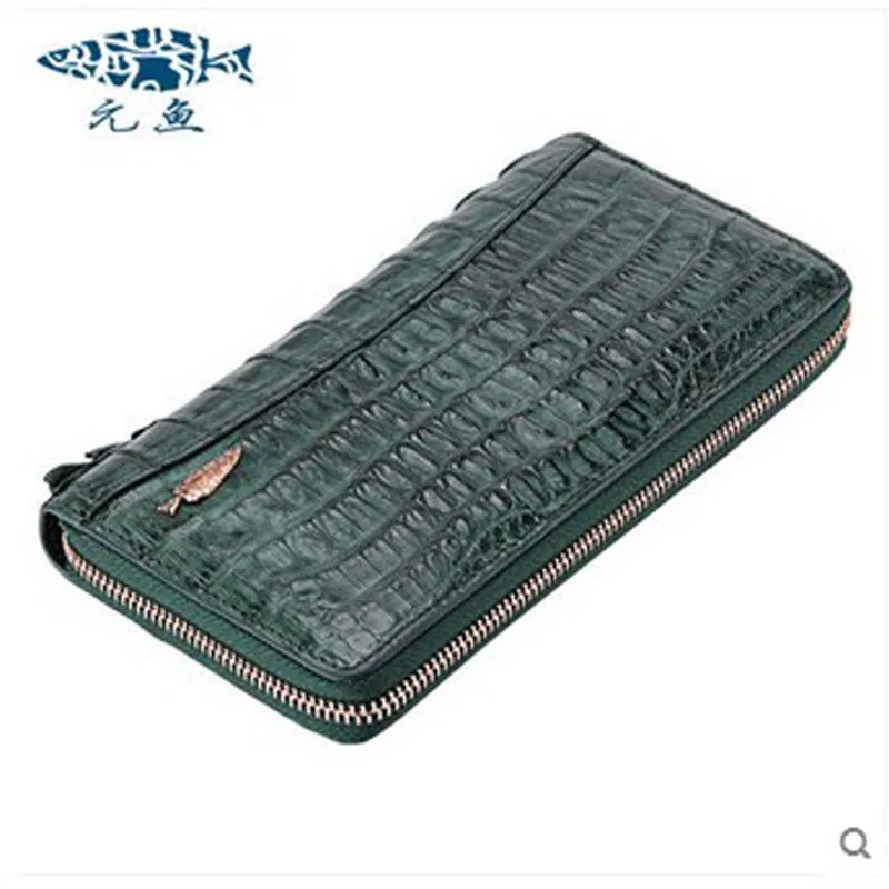 

2019 yuanyu 2016 new women crocodile bag women clutches leather bag female crocodile grain long hand bag