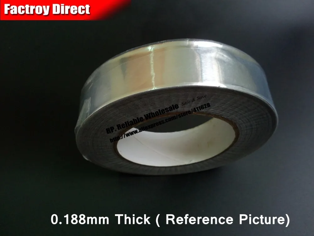 

0.188mm Thick 80mm wide 25M long, Single Side Conducting Electromagnetic shielding Aluminum Foil Glue Tape fit for PDP, Monitor