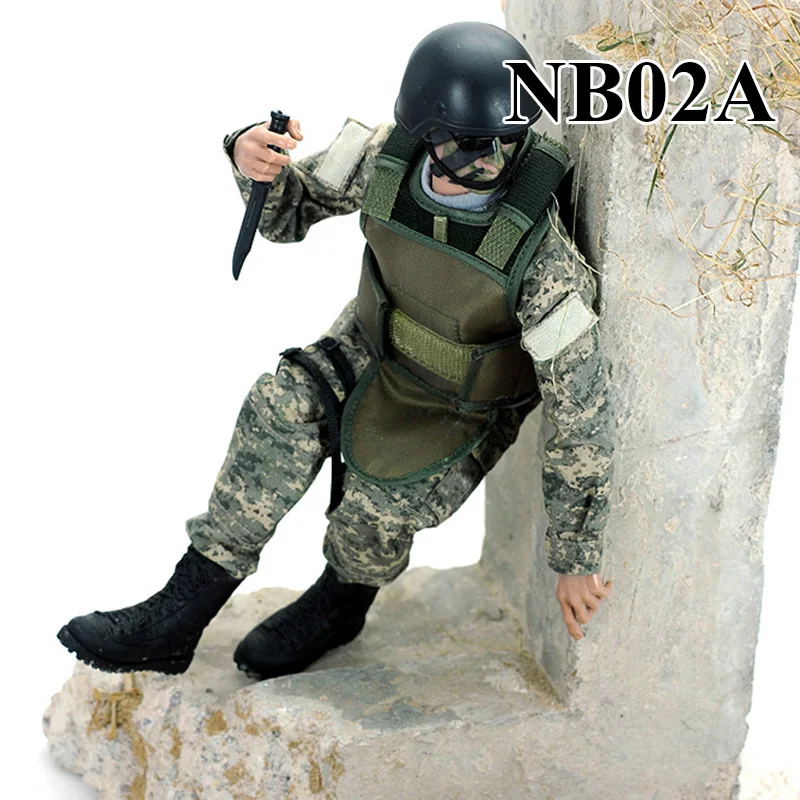 1/6 шкала спецназа солдат Полицейские собаки военные игры фигурки горячая распродажа - Цвет: NB02A