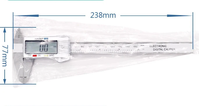 Litake 0-150 мм электронный цифровой калибратор пластиковая цифровая графика для точного измерения штангенциркуль paquimetro