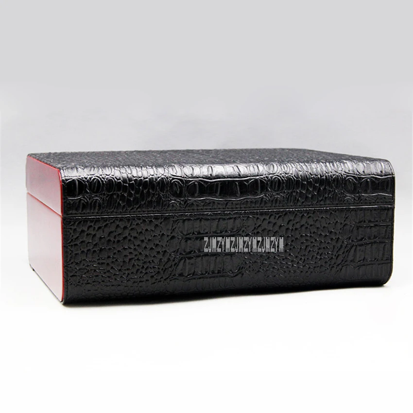 High Quality Leather Pattern Wooden Cigar Case Humidifying Moisturizing Humidor Cigar Box Large Capacity Cigar Humidor Hot Sale High Quality Leather Pattern Wooden Cigar Case Humidifying Moisturizing Humidor Cigar Box Large Capacity Cigar Humidor Hot Sale