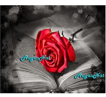 

book flower diamond painting full square valentines day gifts rose wall art flower home decor floral diamond dots craft gifts