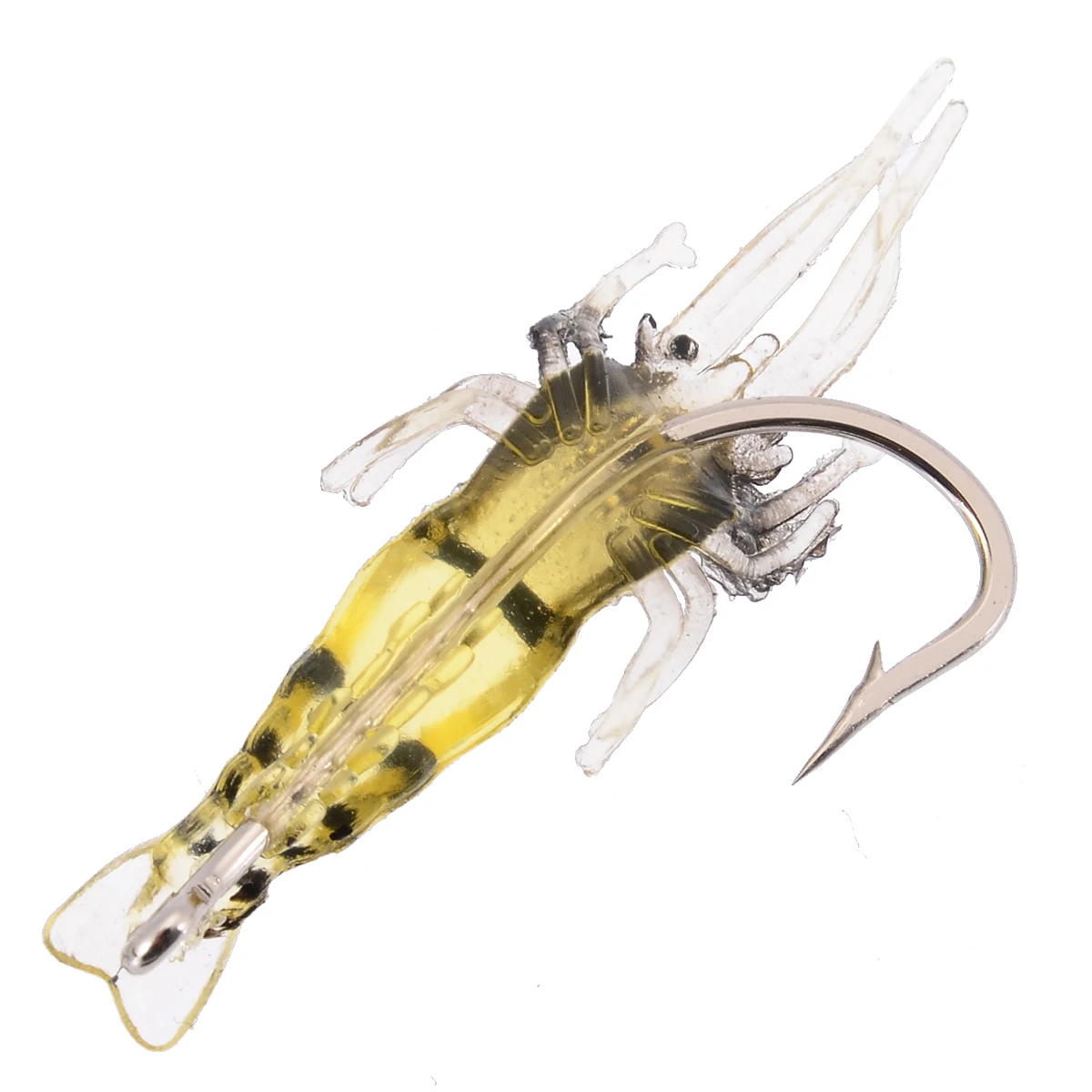 New 10Pcs Soft Silicone Shrimp Fishing Lure Wobblers Fishing Minnow Trout Fish Lures Artificial Bait Hook Bass Tackle Hook
