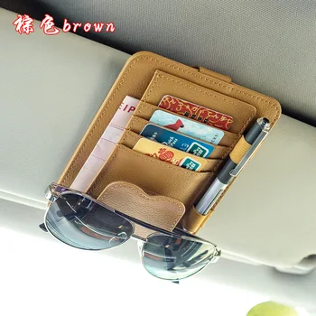 

Vehicle - Mounted Eyeglass Clip Vehicle-mounted Eyeglass Frame Multifunctional Sunshade Bill Parking Card Storage Clip Fashion
