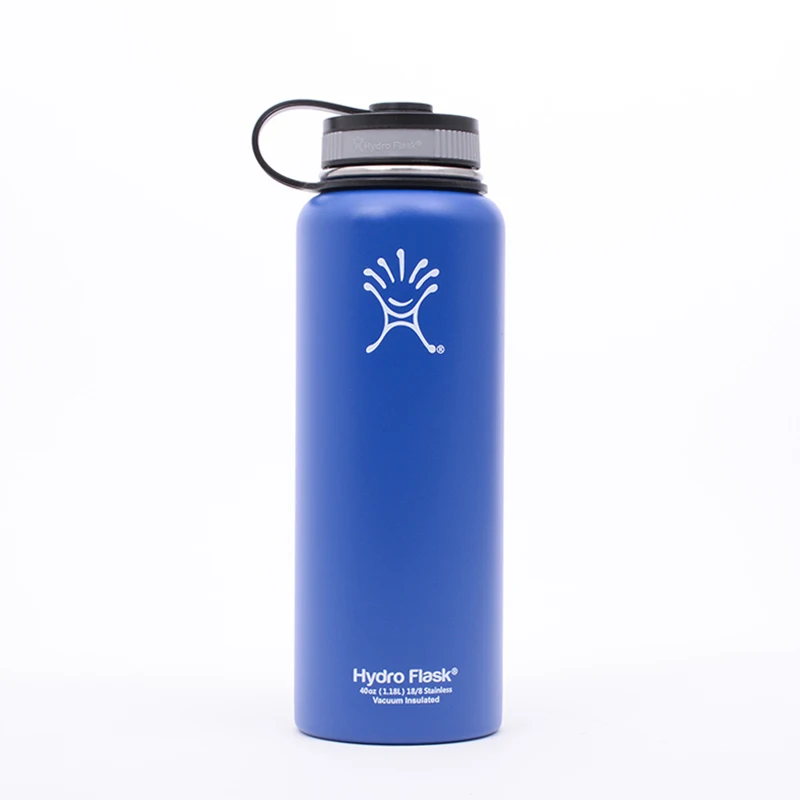 

Best-Selling Original Hydro Flask With 40 OZ Stainless Steel Outdoor Vacuum Heat Preservation Pot Water Bottles Blue Color