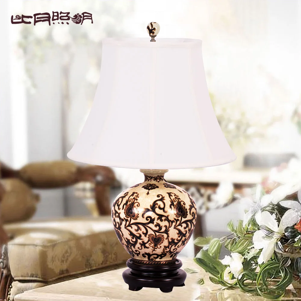 [ Ratio ] Chinese ceramics dated lighting lamps living room lamp bedroom bedside creative 3196 | Лампы и освещение