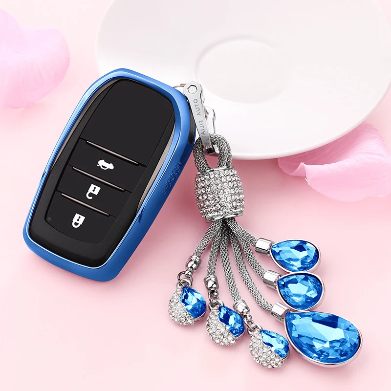 GPFORTYSIX TPU crystal слезы чехол для дистанционного ключа от машины Обложка Toyota Chr C hr Land
