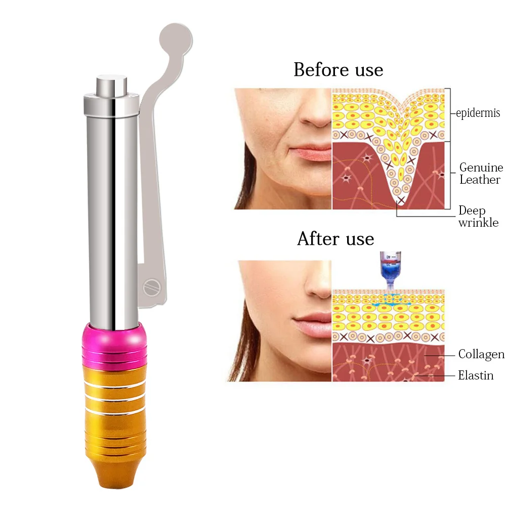 Инструменты для ухода за кожей Гиалуроновая кислота ручка пистолет для против морщин лифтинг губ инъекции гиалурон пистолет распылитель гиалурон пистолет шприц игла