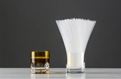 4000 шт прозрачная пластиковая соломинка для питья 6*260 мм, белые выдвижные гибкие напитки одноразовые трубочки из полипропилена EMS