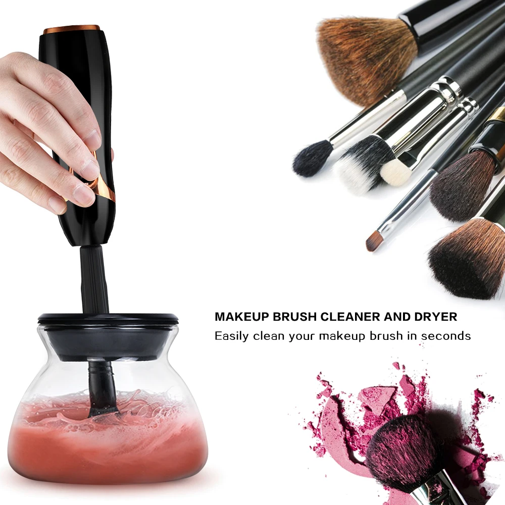 

2019 Electric Makeup Brushes Cleaner Set Convenient Silicone Make Up Brush Quick Cleaning Tools Machine For Makeup Cleanser