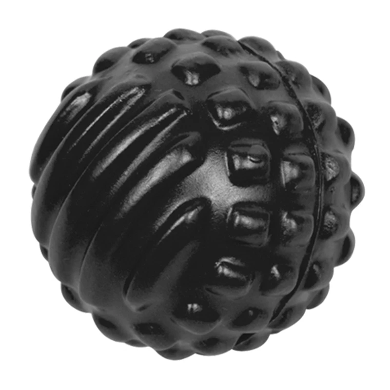 Black Pu пена Bump фасции мяч мышцы Релаксация фитнес-мяч для массажа водонепроницаемый и легкий в очистке медицинский мяч - Цвет: Black