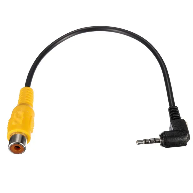 

High Quality Black AV in Video Cable 1m 2.5mm Stereo Jack Male Plug To RCA Female Adapter Cable For GPS Converter Cable Cord