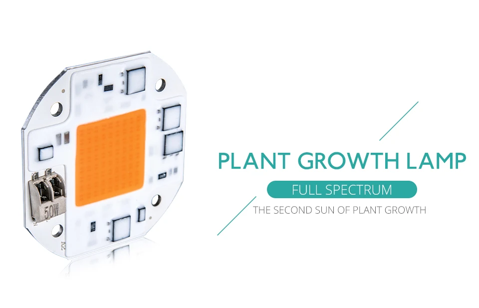 Полный спектр светодио дный светодиодный Фито лампа Вт 20 Вт 30 Вт 50 Вт Сварка Бесплатная светодио дный COB LED лампа для выращивания 110 V 220 V