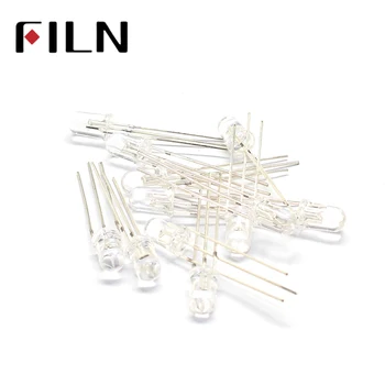 

100pcs 2 Colors 5mm red and green common cathode LED transparent lamp Diode light 3 pin