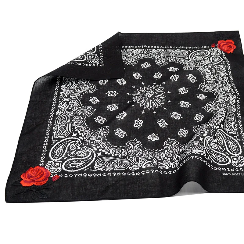 Women Cotton Bandana Scarf Square Head Scarf Women Men Fashion Headwear