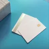 SLE4442 Hi CO Sliver 2Track Magnetic Stripe Smart Small  Chip PVC Composite IC C redit Card 10pcs/pack ► Photo 3/4