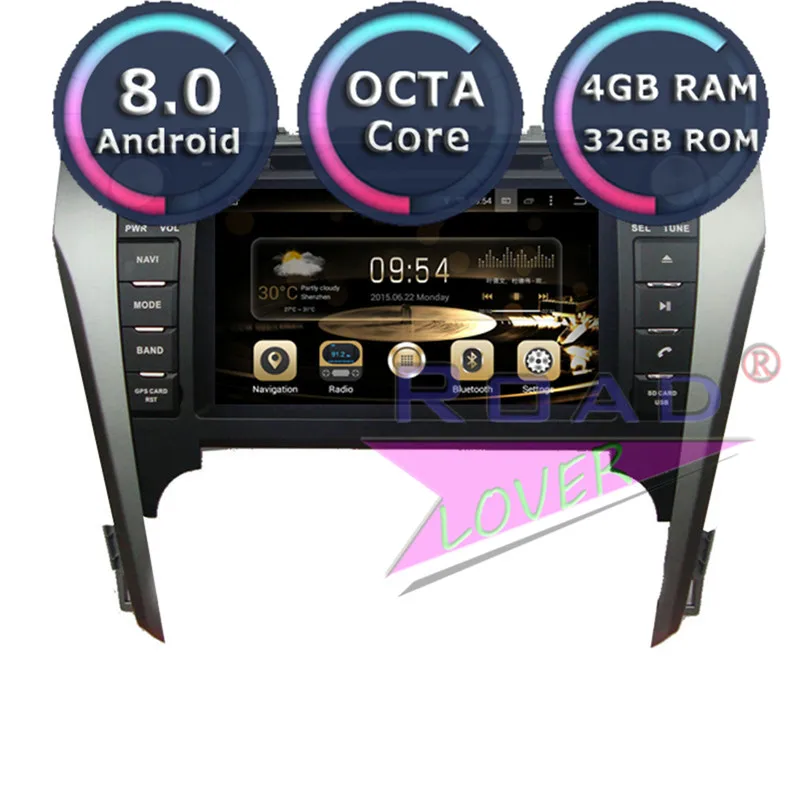 Cheap Roadlover Android 9.0 Car Multimedia DVD Player Autoradio For Toyota Camry 2012- Stereo GPS Navigation Magnitol Doubel Din Audio 7