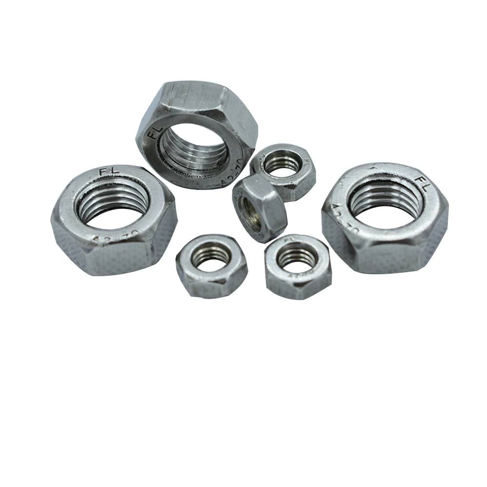 

Free Shipping M14/M16/M18/M20/M22/M24/M27/M30 304 Stainless Steel Hex Nut DIN934