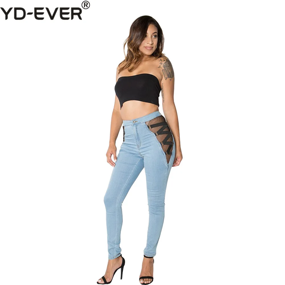 Talle Mujer Longitud Negro Tobillo Sexy Lápiz Red Estilo Alto Denim Moda De azul Feminino Nuevo Vaqueros Skinny SYOnEq
