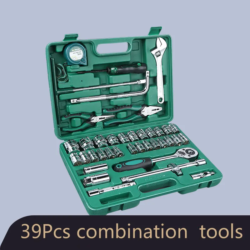 

39 Pcs Sleeve Repair Machine Repair Kit Multi-function Socket Wrench Combination Tool