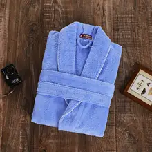 Зимний халат Для мужчин мужской халат кимоно Полотенца хлопковый флис толстый длинный халат с длинным рукавом мягкий теплый мужской Халат Для мужчин s халат Рождество