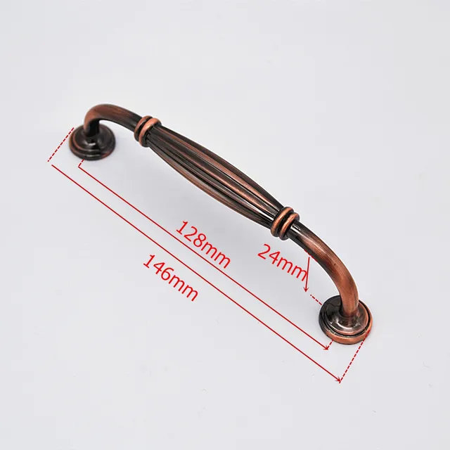 Black Zinc Alloy Handles for Furniture Cabinet Knobs and Handles Drawer Knobs Kitchen Handles Cabinet Pulls Cupboard Knobs AC-128MM