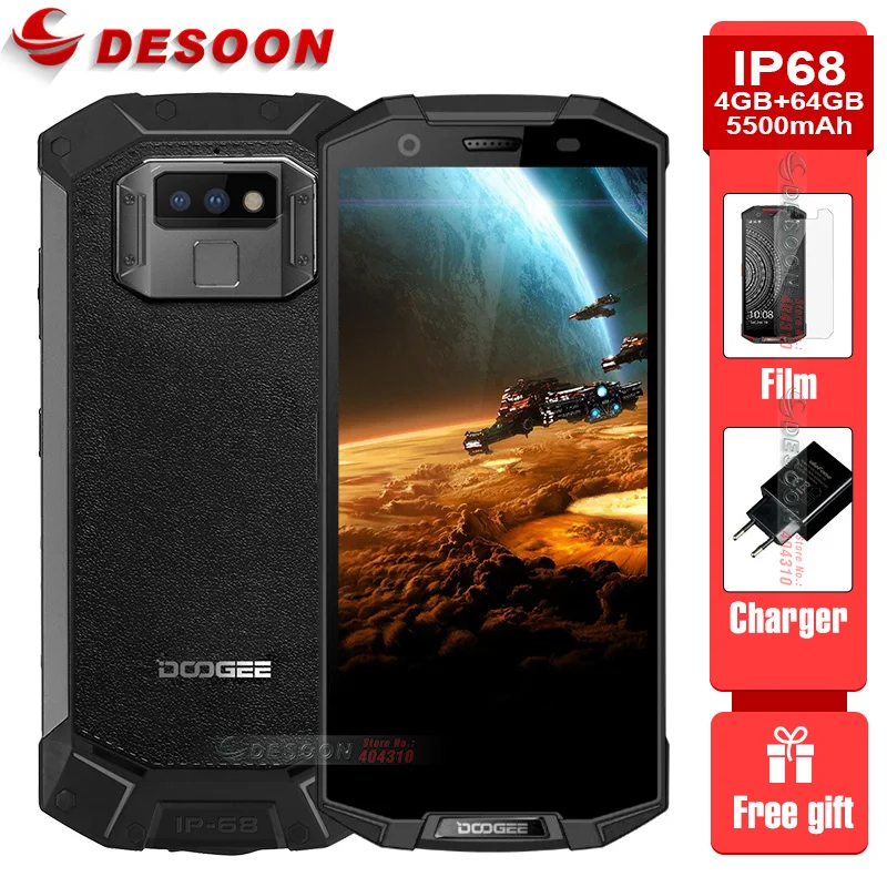 

Original IP68 DOOGEE S70 lite Waterproof shockproof 5500mAh 12V2A Charge 5.99'' 4GB 64GB Smartphone 12.0MP Camera moblie phone