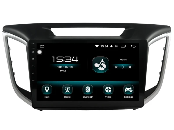 Excellent OTOJETA DSP stereo carplay android 8.1.2 car radio for hyundai creta 2017 IX25 Gps navi Ips screen video player tape recorder 2