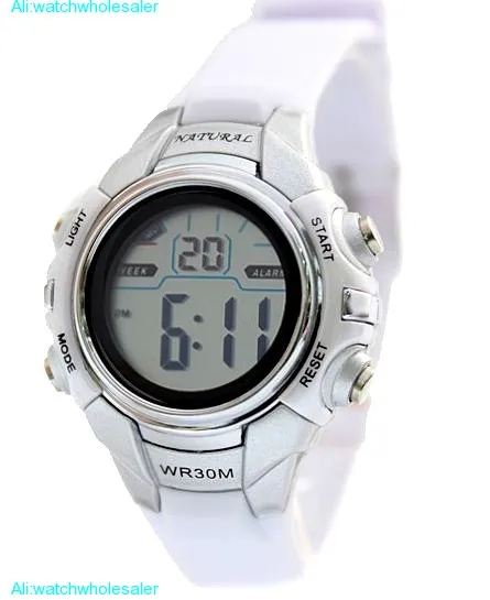 DW121L Chronograph BackLight Black Bezel Water Resist Ladies Women Digital Watch