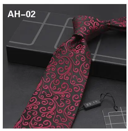 Мужская Подарочная коробка для отдыха 8 см красный галстук свадебный галстук в цветочек подарки для жениха 10 цветов - Цвет: Зеленый