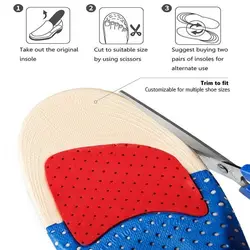 Новые силиконовые обувные стельки унисекс для мужчин и женщин, размер бесплатно, ортопедическая стелька-ступинатор спортивные стельки