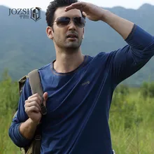 Мужчины Весна Осень Новые спортивные футболки с длинным рукавом мужская одежда быстросохнущие хлопковые дышащие футболки с круглым вырезом для улицы coolmax