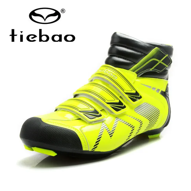 Cheap Tiebao Professional Road Cycling Shoes Non-slip Self-locking Bike Shoes Breathable Warm Bicycle Shoes Zapatos de ciclismo